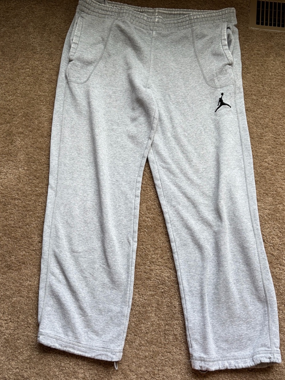 Y2K Jordan Nike Light Gray sweatpants size M